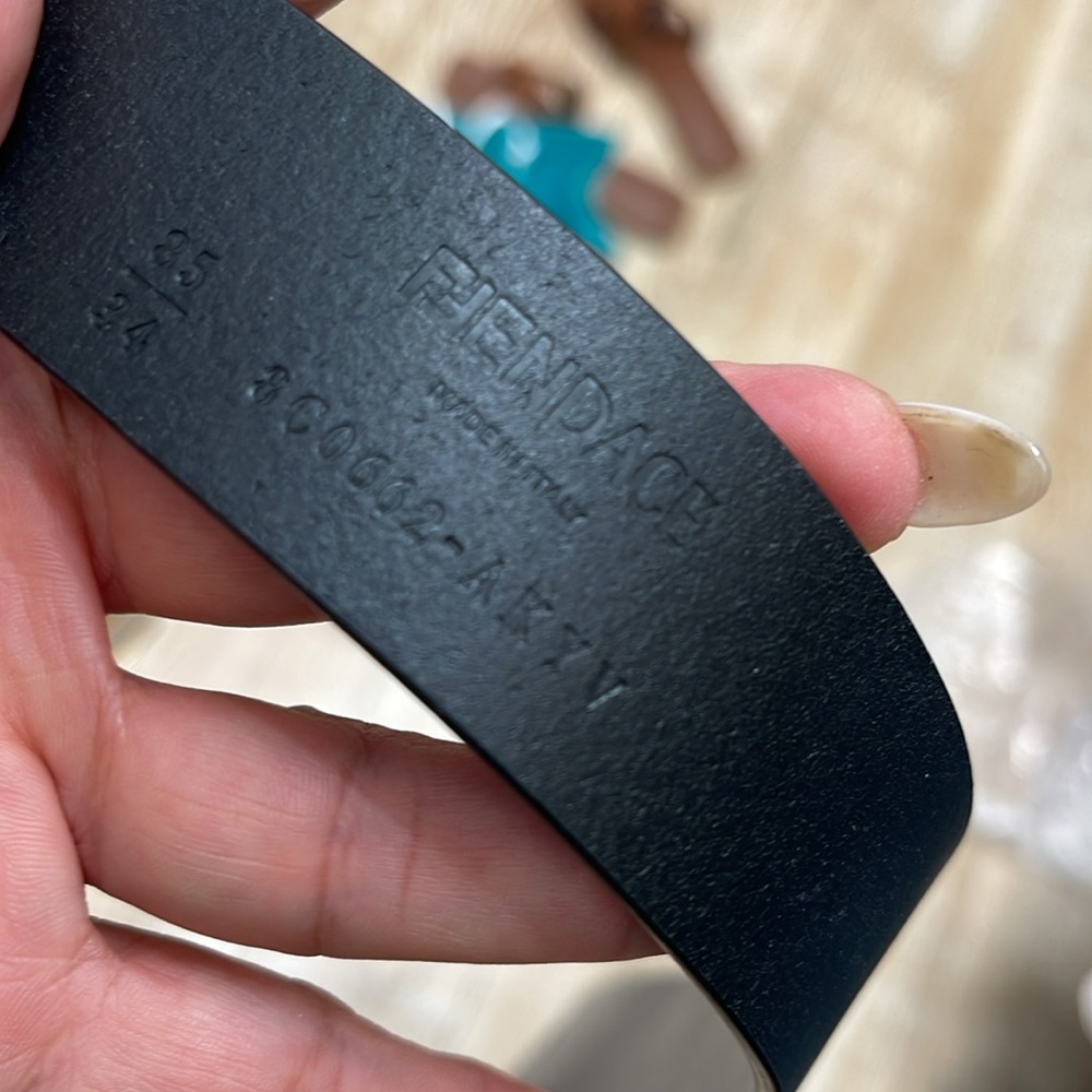 VERSACE X FENDI Calfskin Fendace Logo Belt - Picture 9 of 9